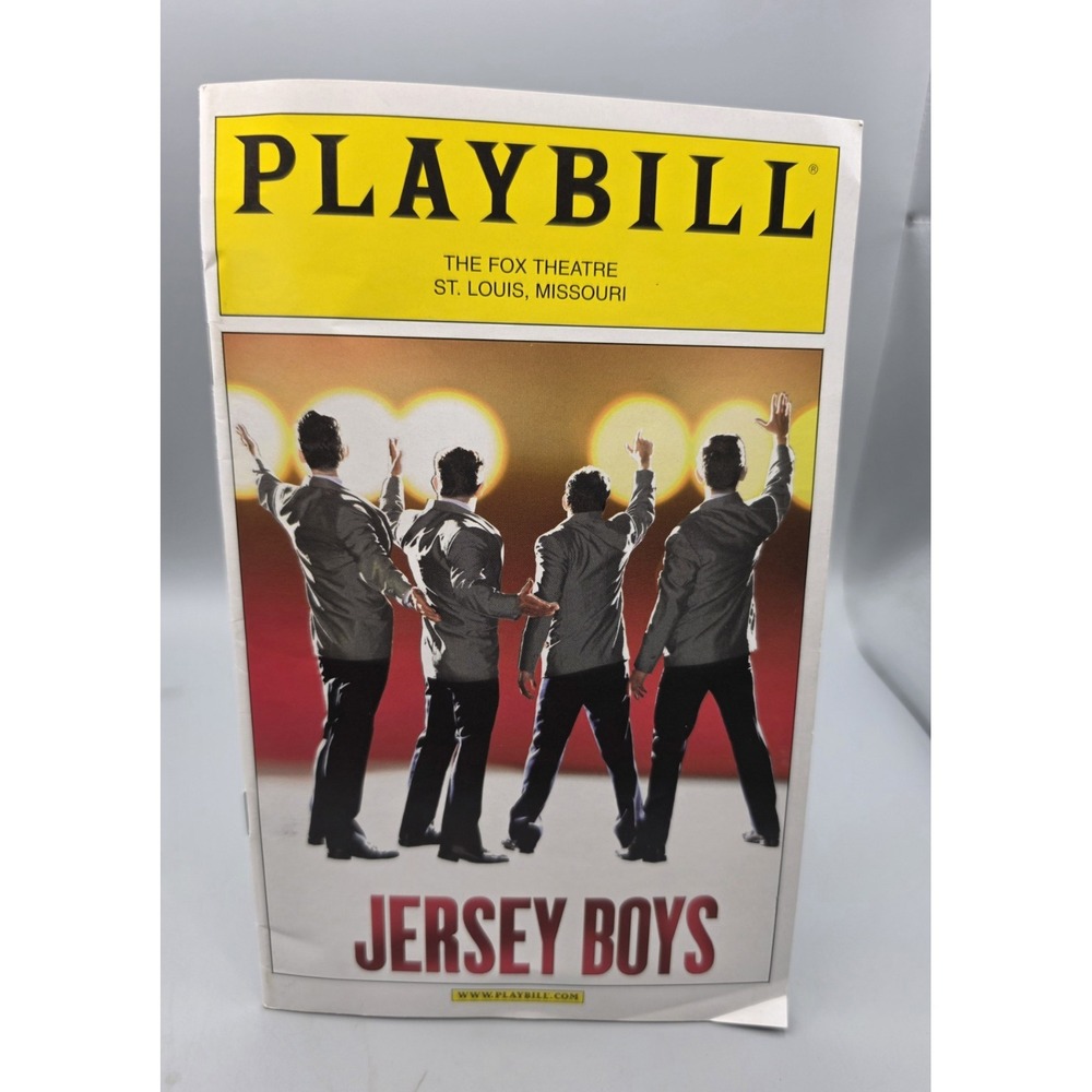 Jersey Boys Playbill Fox Theatre St Louis Missouri Broadway Musical Souvenir